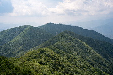 半月山　駐車場からの景色