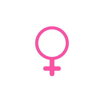 Female sex line icon. linear style sign for mobile concept and web design. Female gender sign outline vector icon. Symbol, logo illustration. Vector graphics