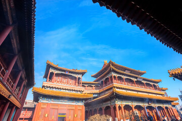 Yonghe Temple - the Palace of Peace and Harmony in Beijing, China