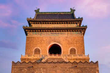 Fototapeta na wymiar Zhonglou Bell Tower in Beijing, China