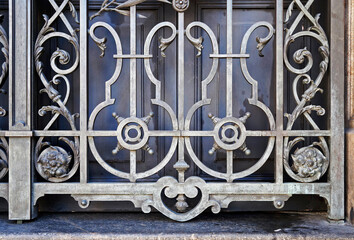 Gate ornamental grid detail