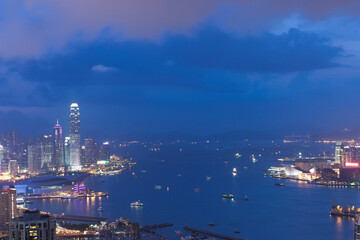 2 June 2207 Kowloon and hong kong view from Red incense burner summit