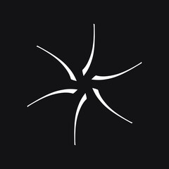 Sunburst, explosion effect, vintage doodle EPS Vector 