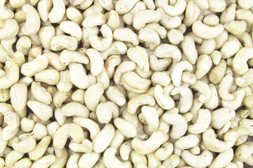 Cashew nuts background 