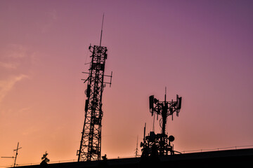 tower at dawn