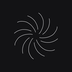 Sunburst, explosion effect, vintage doodle EPS Vector 