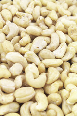 Cashew nuts background 