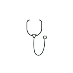 Vector based stethoscope icon design
simple trendy outline style isolated on white background EPS Vector
