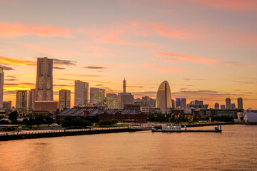 Fototapeta premium 横浜大さん橋からのみなとみらいの夜景