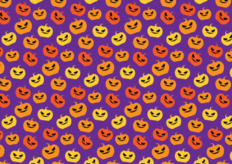 ハロウィン　シームレス　パターン　壁紙　halloween seamless pattern background