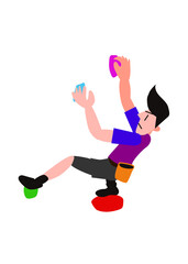 ボルダリング、クライム中　8