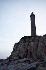 A lighthouse in the late afternoon 