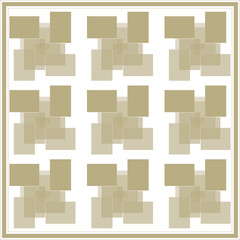 Decorative pattern of colored baroque.Scarf design. Frame.