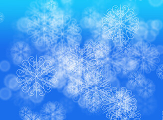 blue snowflake background