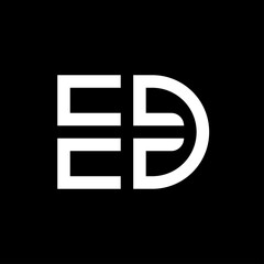 Letter ED logo template