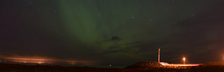 Icelandic northern lights aurora borealis