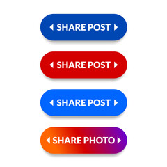 simple creative share button set