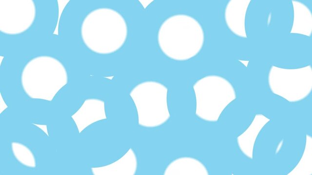 cute blue bubbles popping animation for background. Alpha matte channel 