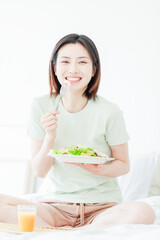 Obraz na płótnie Canvas Healthy lifestyle of Asian women