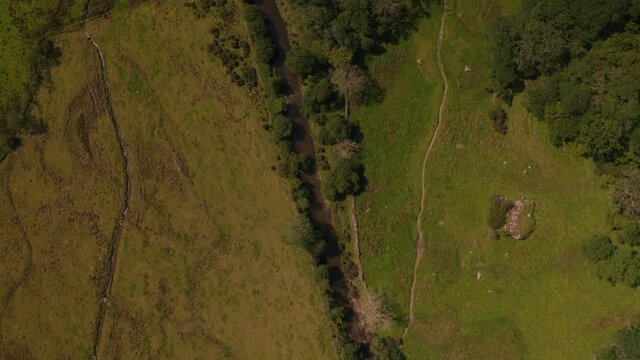Aerial view of Snowdonia National park 