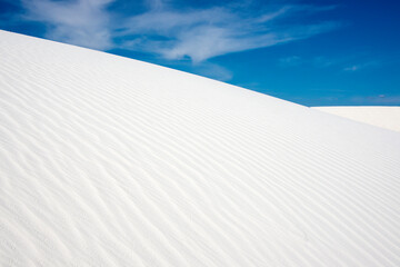 white sand dunes in White Sands national park New Mexico © Khaleel
