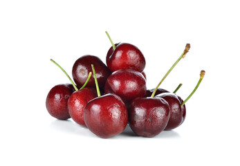 cherry on a white background
