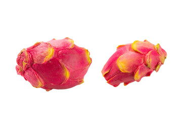Sweet tasty dragon fruit or pitaya isolated on white