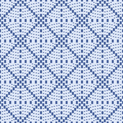 Japanese Pixel Diamond Vector Seamless Pattern