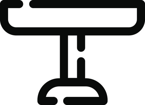 Table Desk Cafe Vector Icon