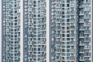 Fototapeta premium High rise apartment buildings in China