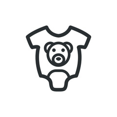 Baby romper icon