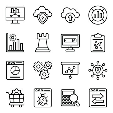 
Pack of Business Management Icons 
