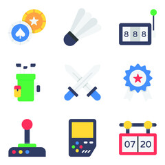 
Pack of Sports and Games Icons 
