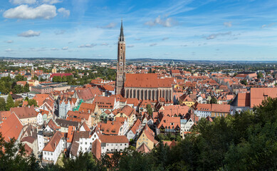Fototapeta premium Stadpanorama Landshut