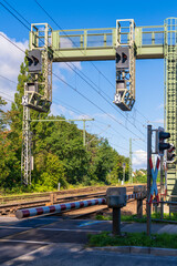 Eine Signaltraverse mit Vorsignalen