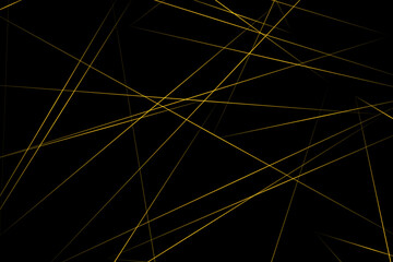 Abstract black with gold lines, triangles background modern design. Vector illustration EPS 10.