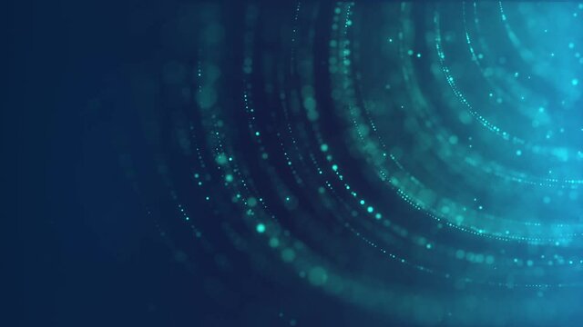 Abstract dot line background floating particles moving. Floating particles or dust for a presentation background theme.