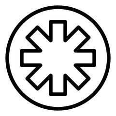 outline map style icon. suitable for your creative project