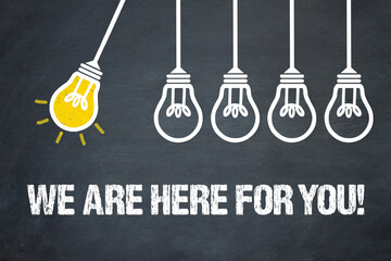 Fototapeta premium we are here for you!