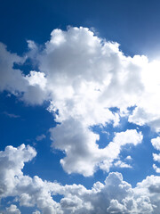 Obraz premium 東京の夏空と雲