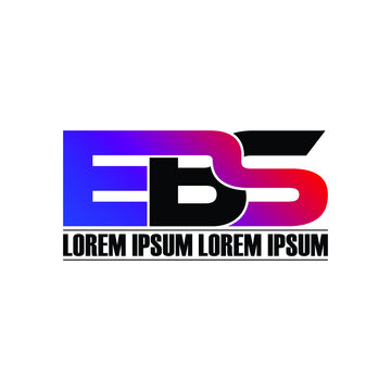 EBS letter monogram logo design vector