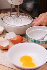 The making of mini pavlovas