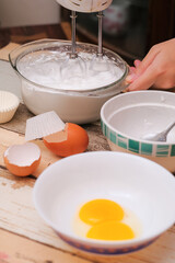 The making of mini pavlovas