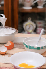 The making of mini pavlovas