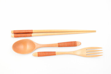 Wooden chopsticks spoon
