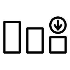 statistical line style icon. suitable for your creative project