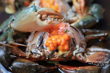 Fermented crab in Chinatown Bangkok , Thailand