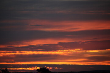 Sunset in Angers - France