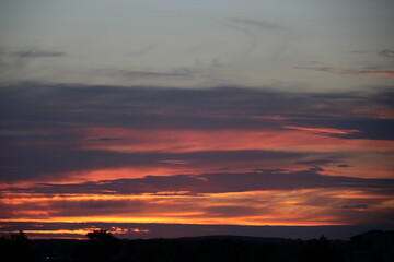 Sunset in Angers - France