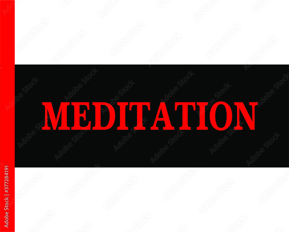 Poster BLACK BACTOR BANNER MEDITATION